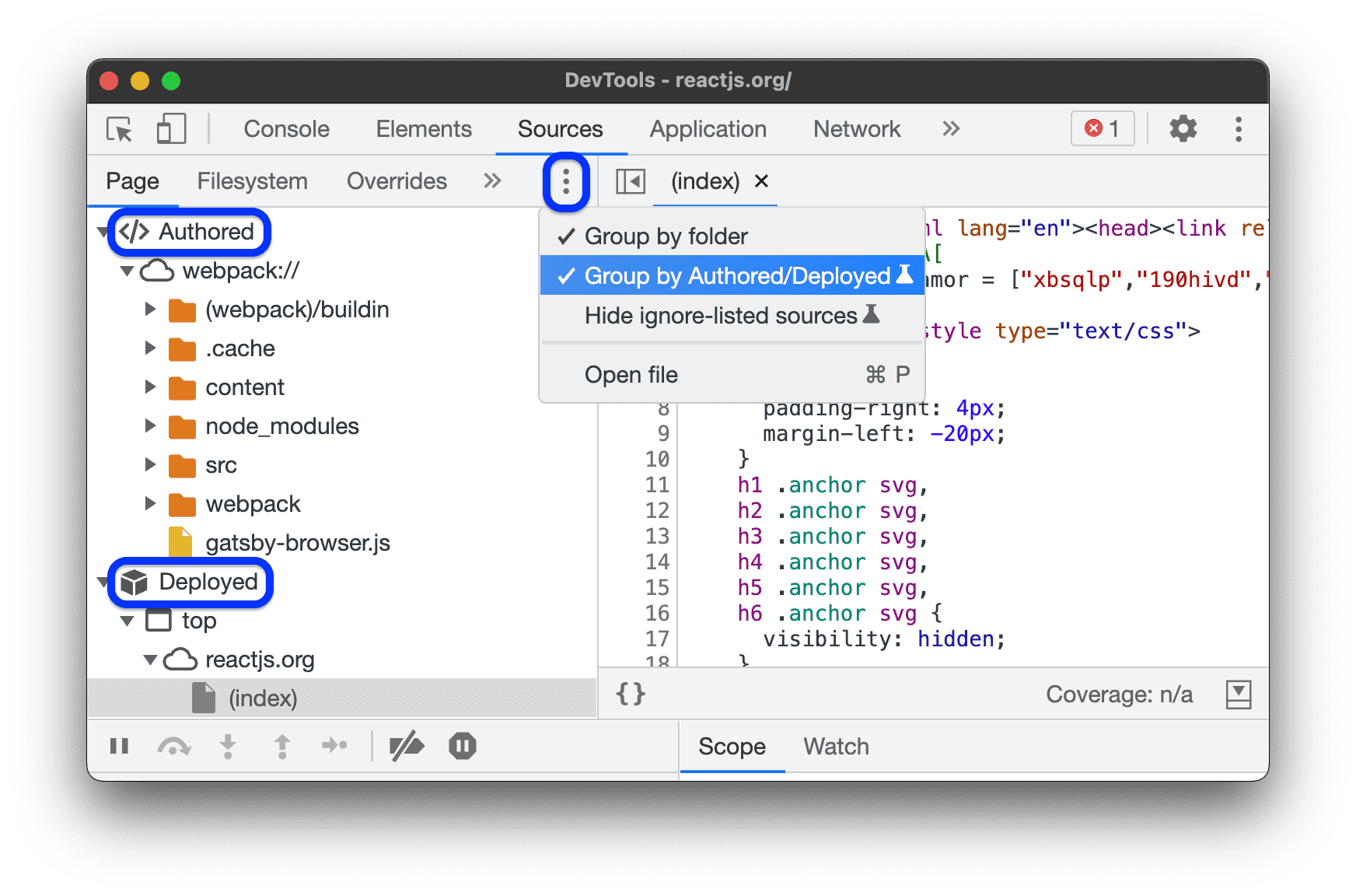 Dateien nach „Erstellt“ / „Bereitgestellt“ gruppieren
