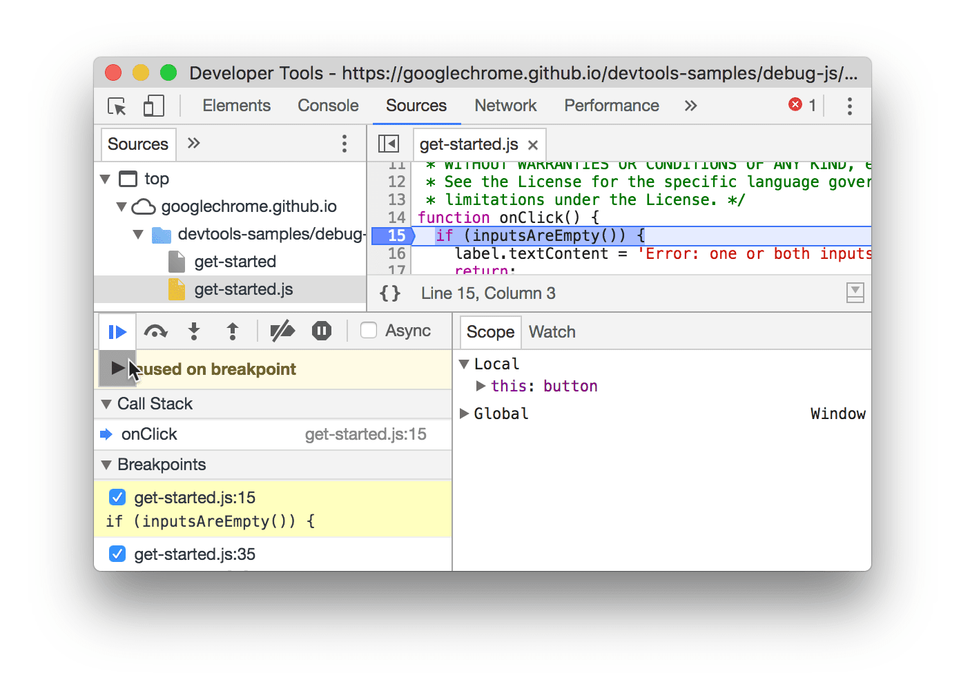 Memilih 'Force script execution'.